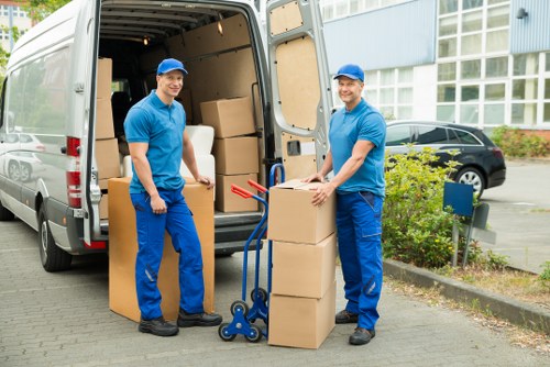 Professional movers from Belgravia Man with Van handling furniture
